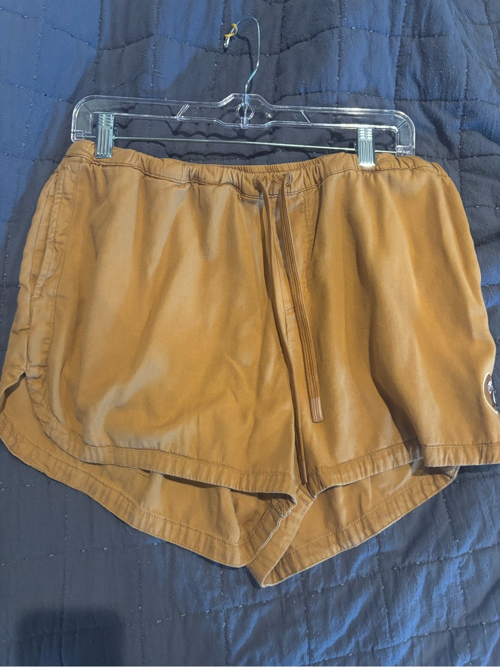 Women's Athletic Drawstring Shorts in Caramel